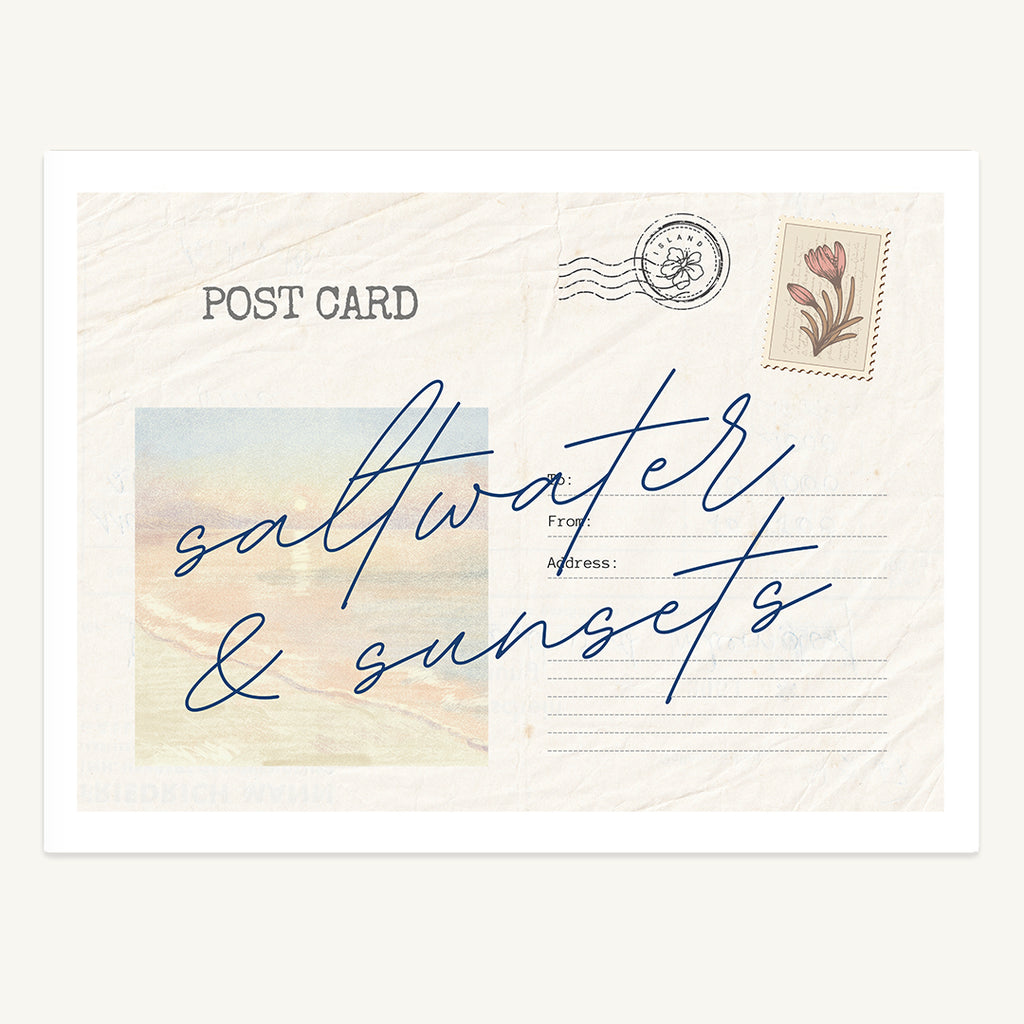 Saltwater Postcard Print