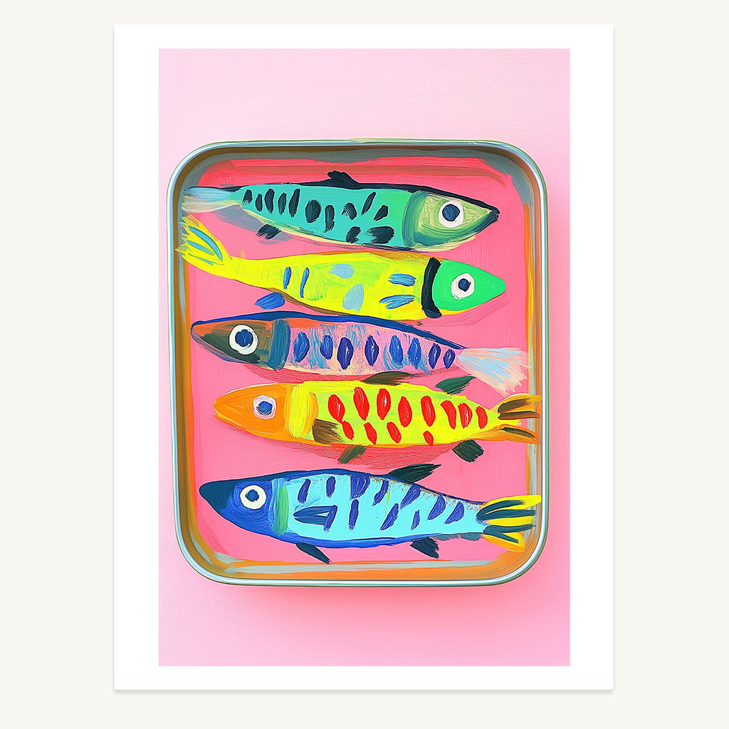 Colourful Sardines Print