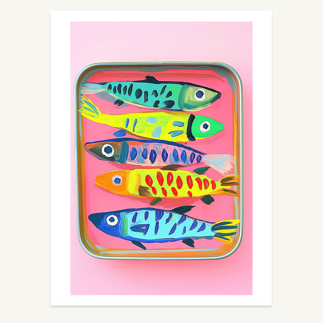 Colourful Sardines Print