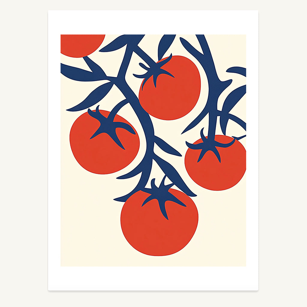 Tomato Linocut Print