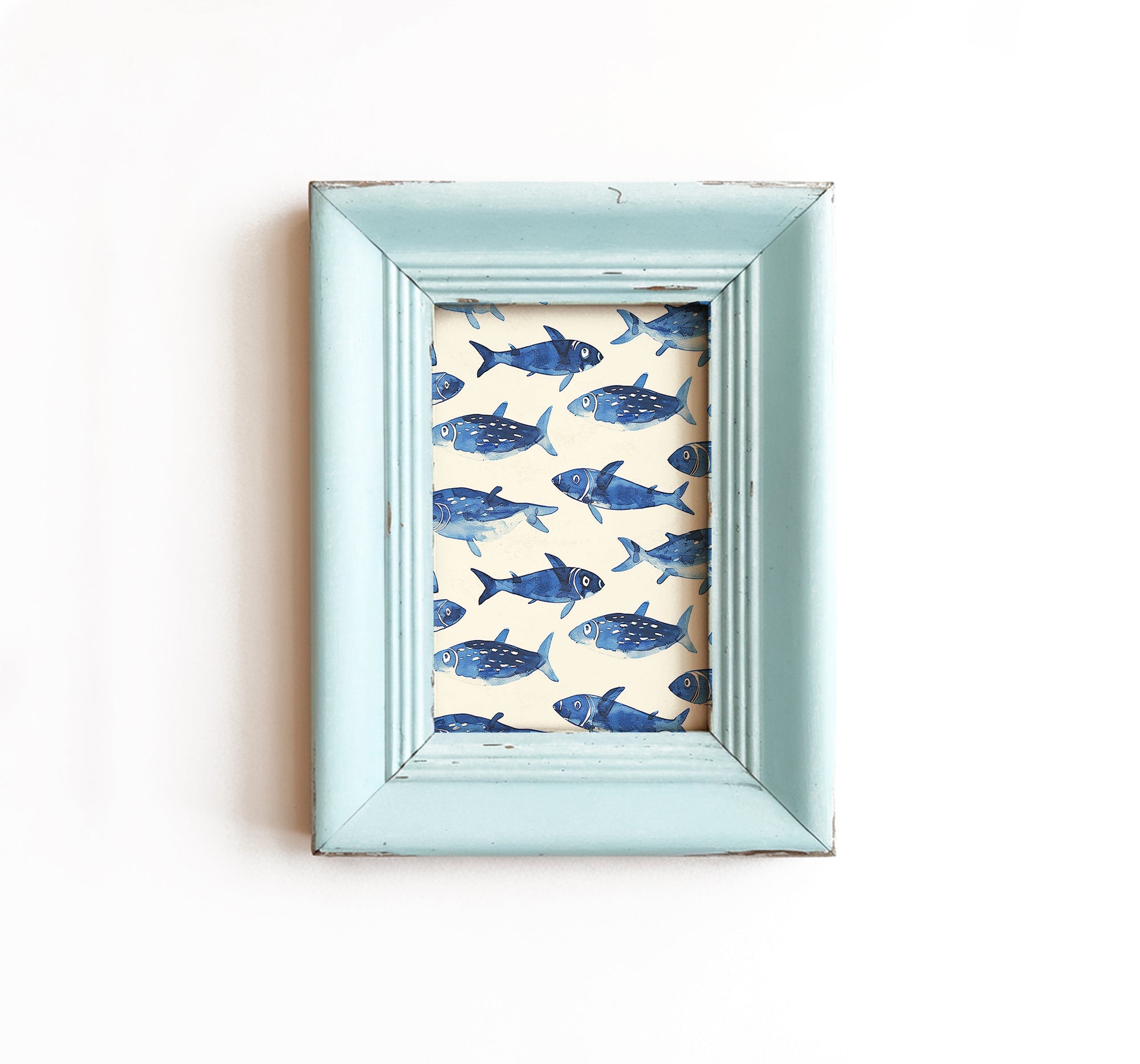 Blue Tuna Print
