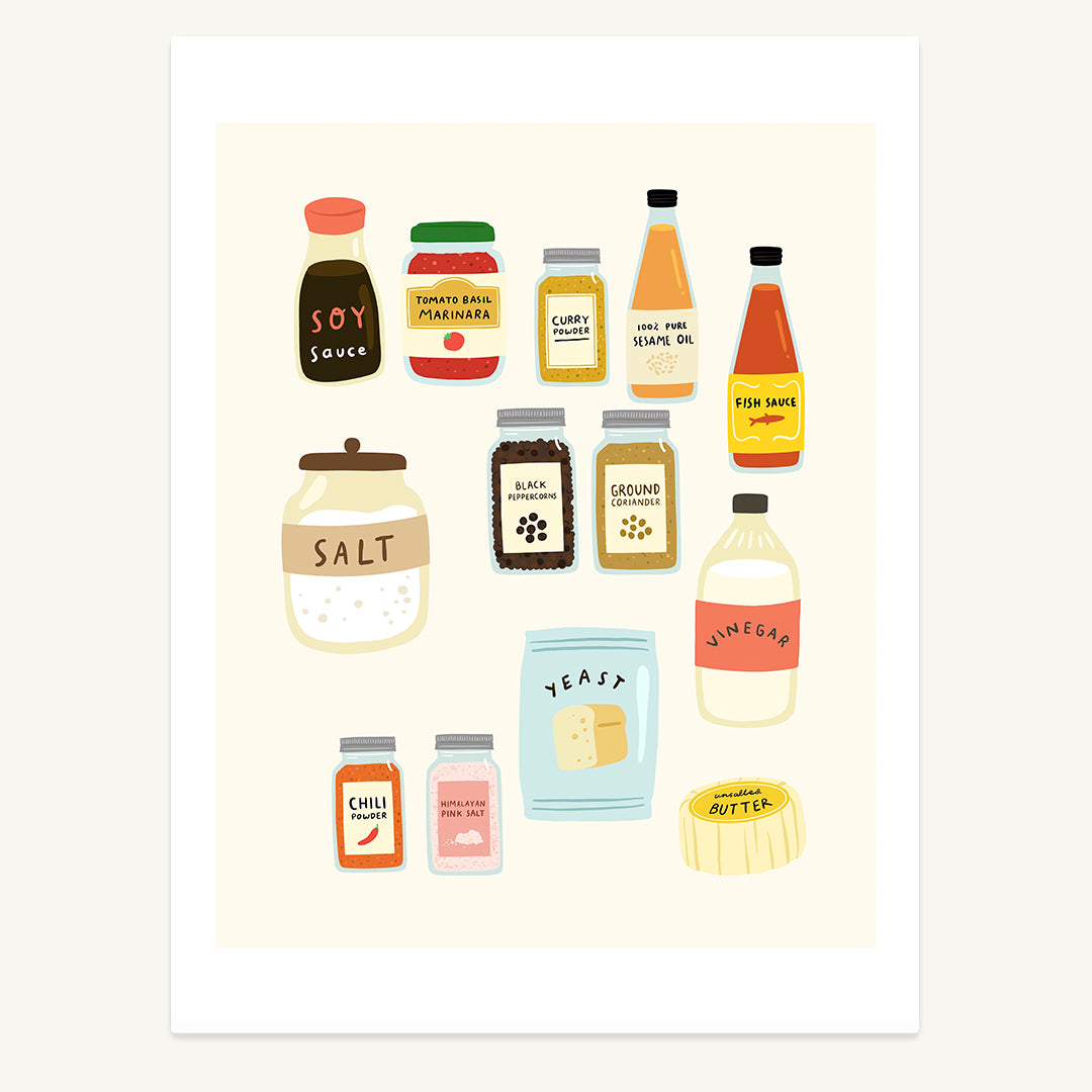 Kitchen Condiments Print