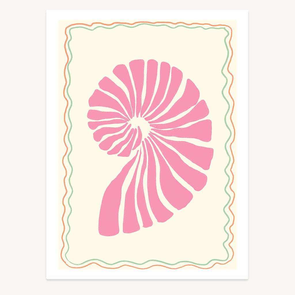 Pink Seashell Print