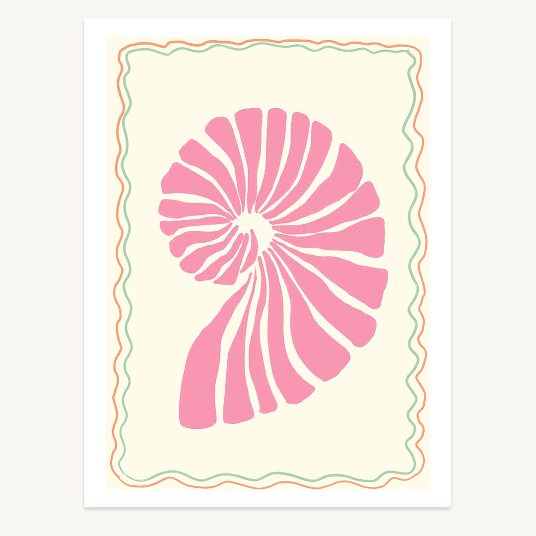 Pink Seashell Print