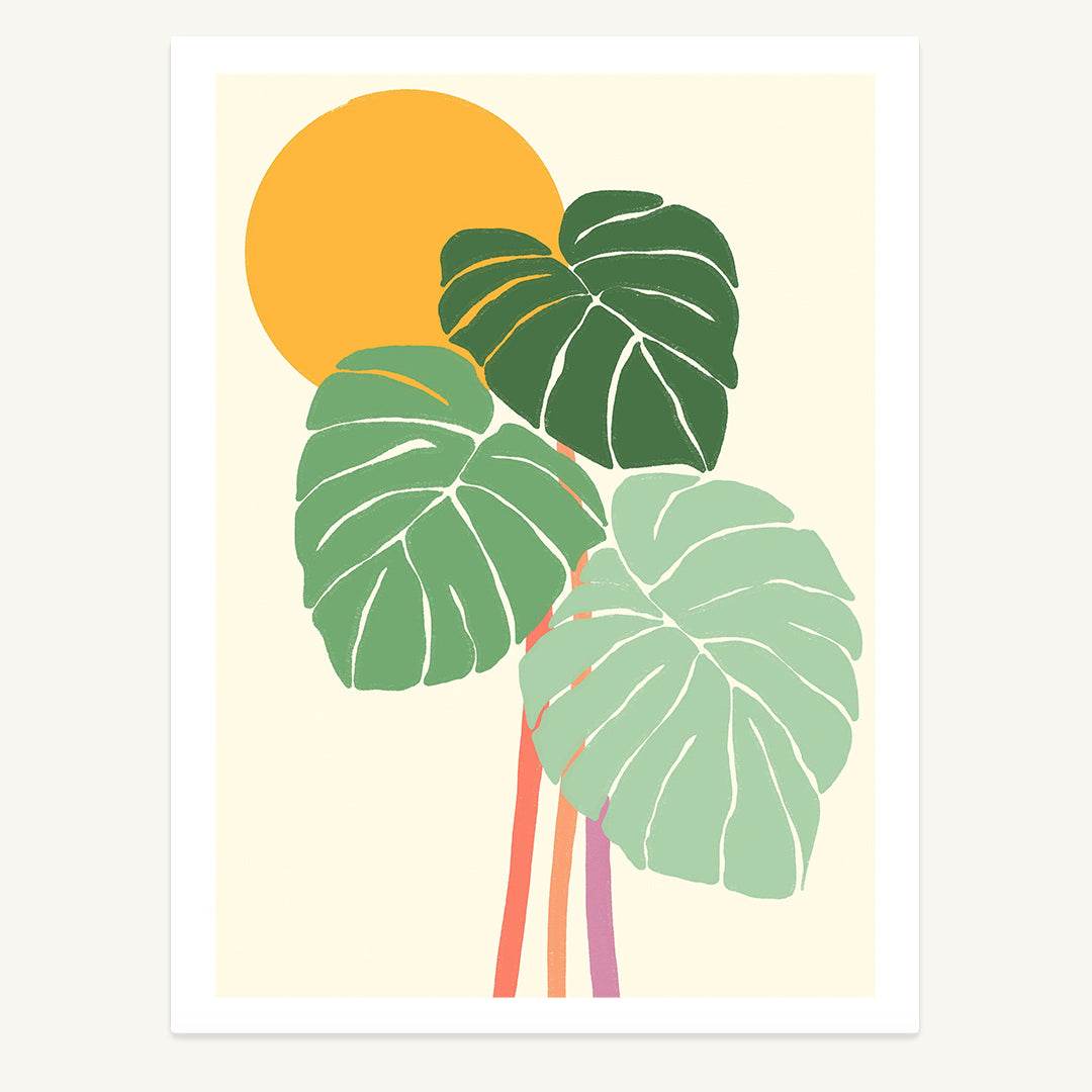 Sun Leaves Print