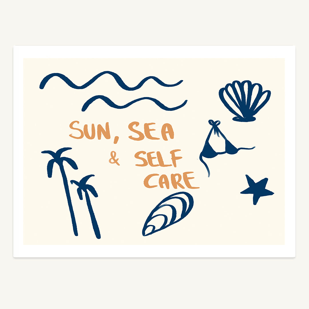 Sun, Sea & Self Care Print