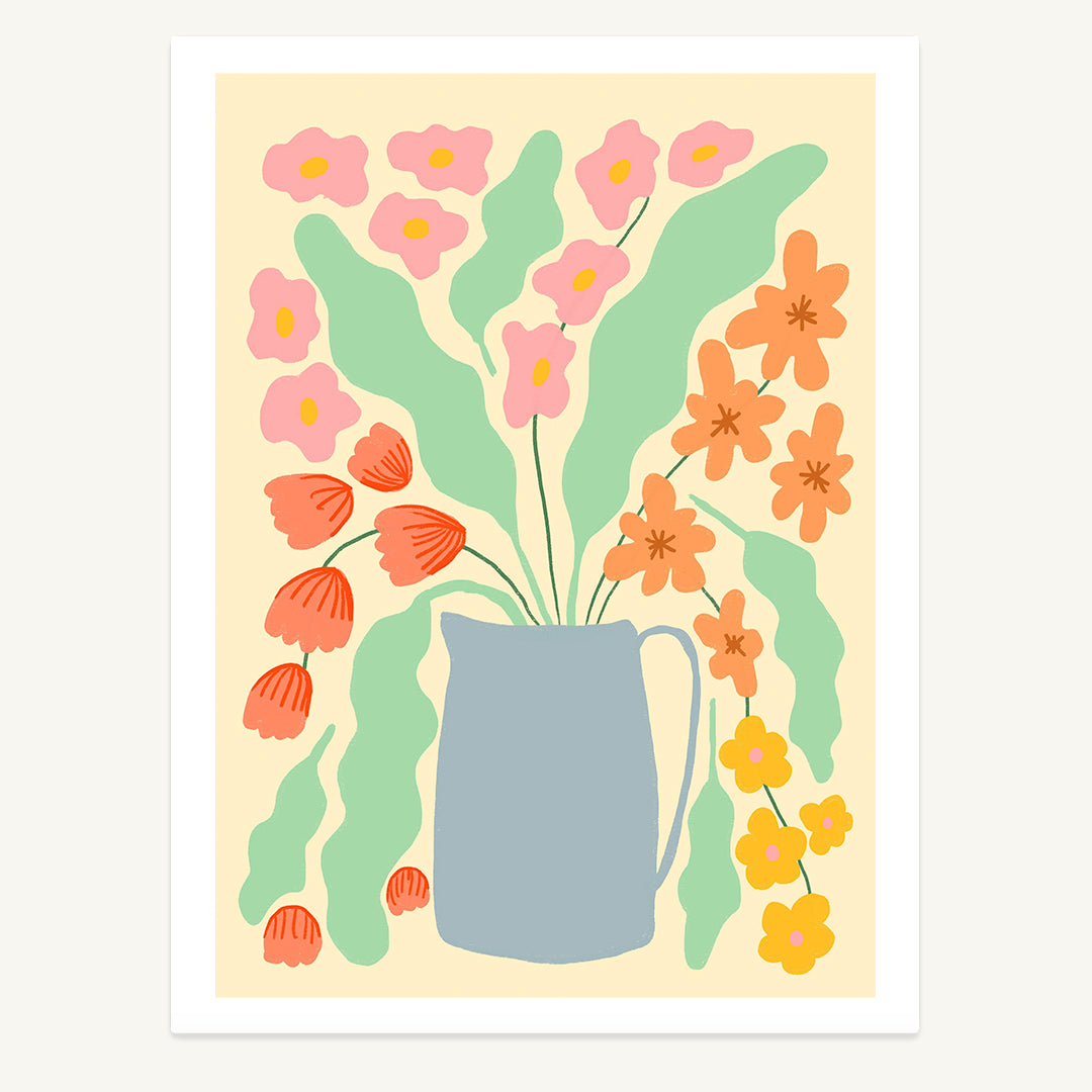 Flower Pitcher Print