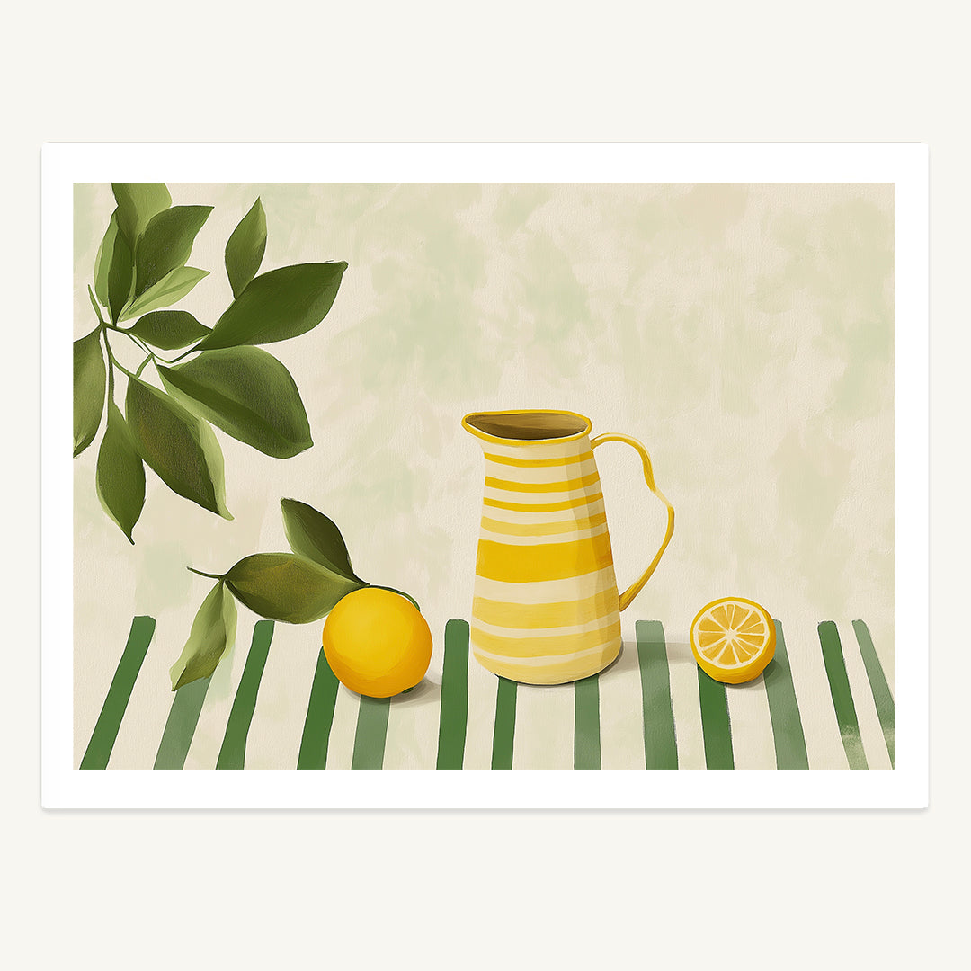 Lemon Pitcher Print