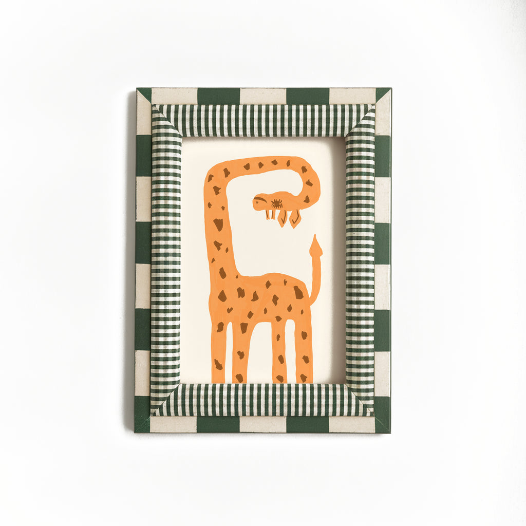 Orange Giraffe Print