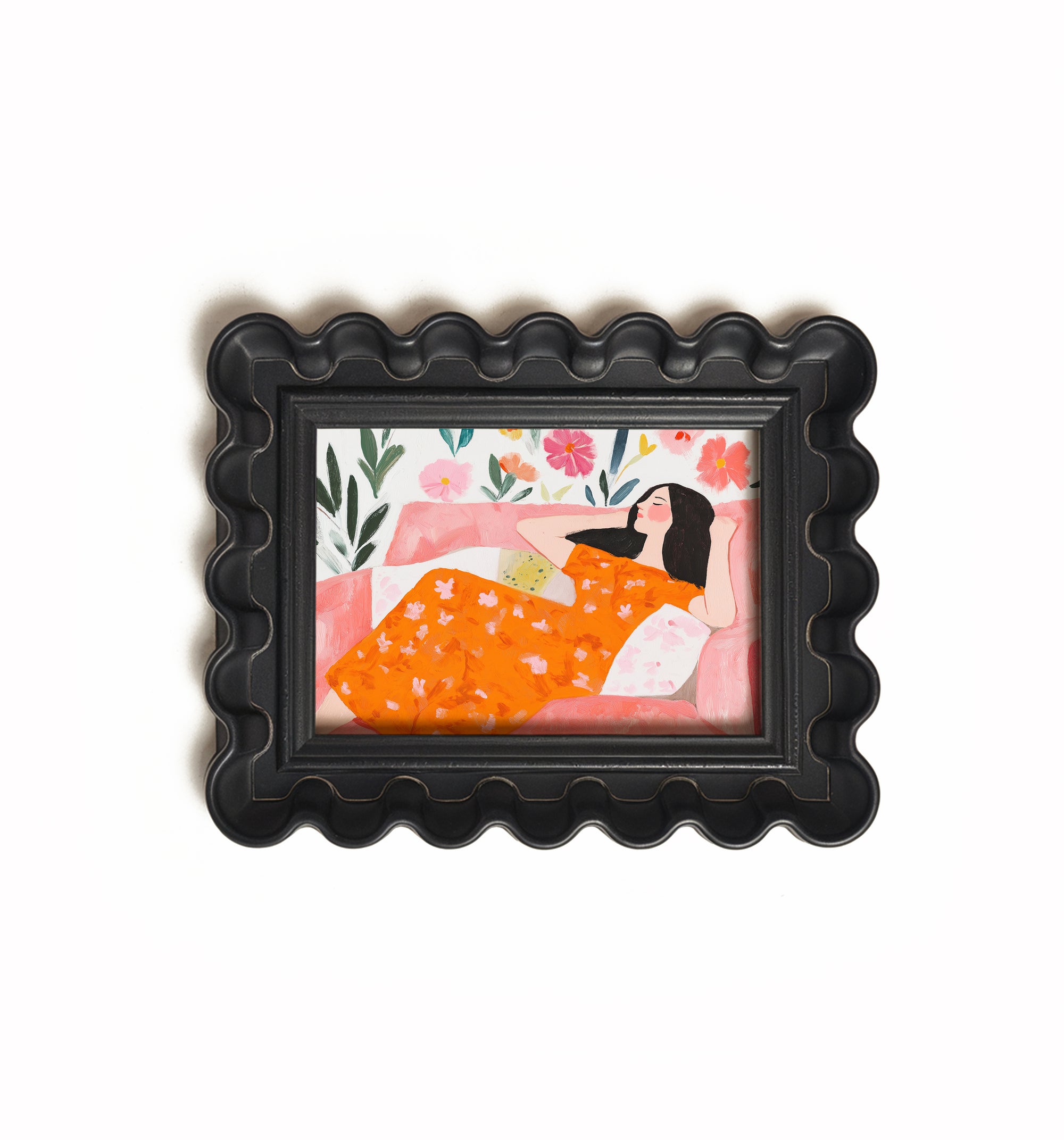 Lady in Florals Print