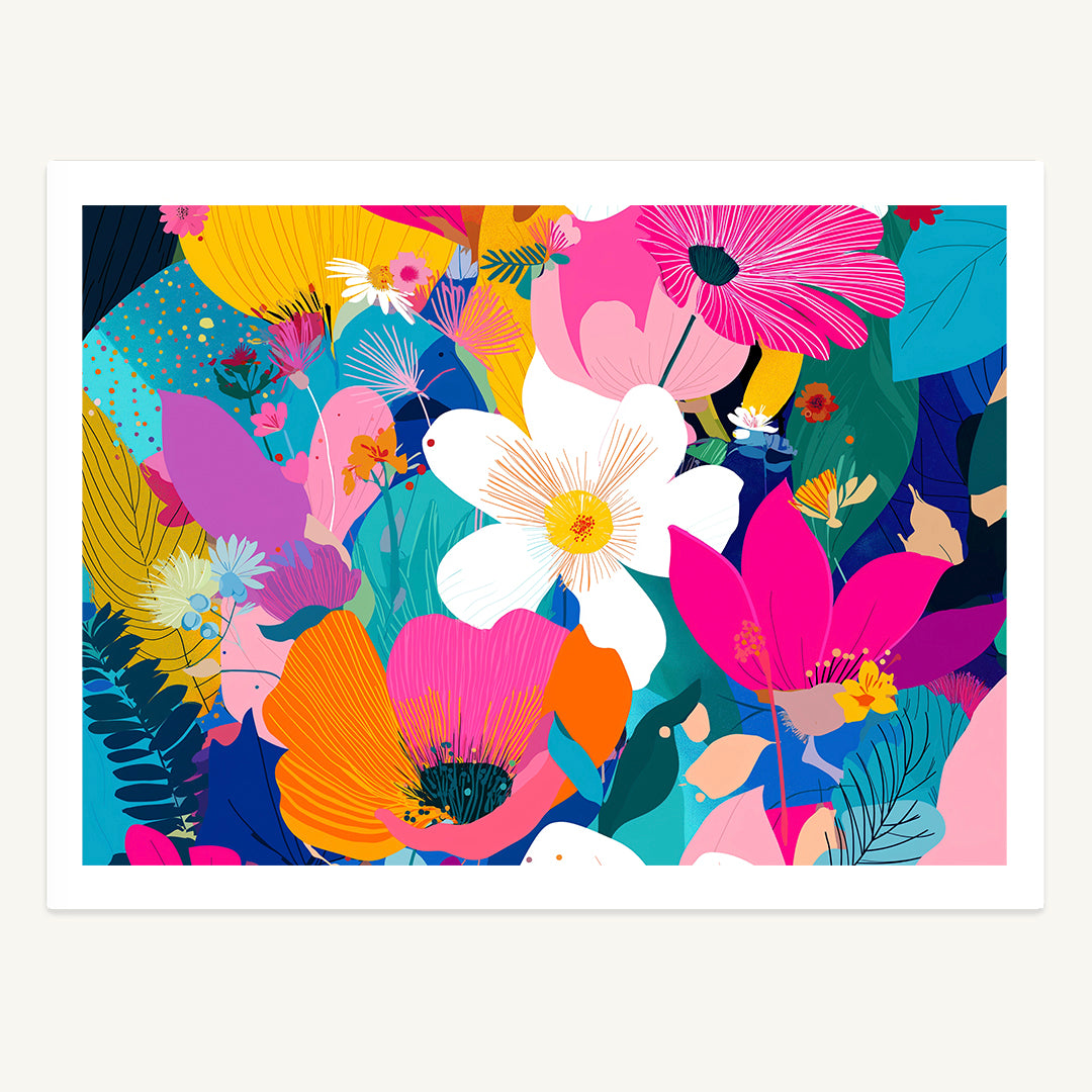 Tropical Flowers Print