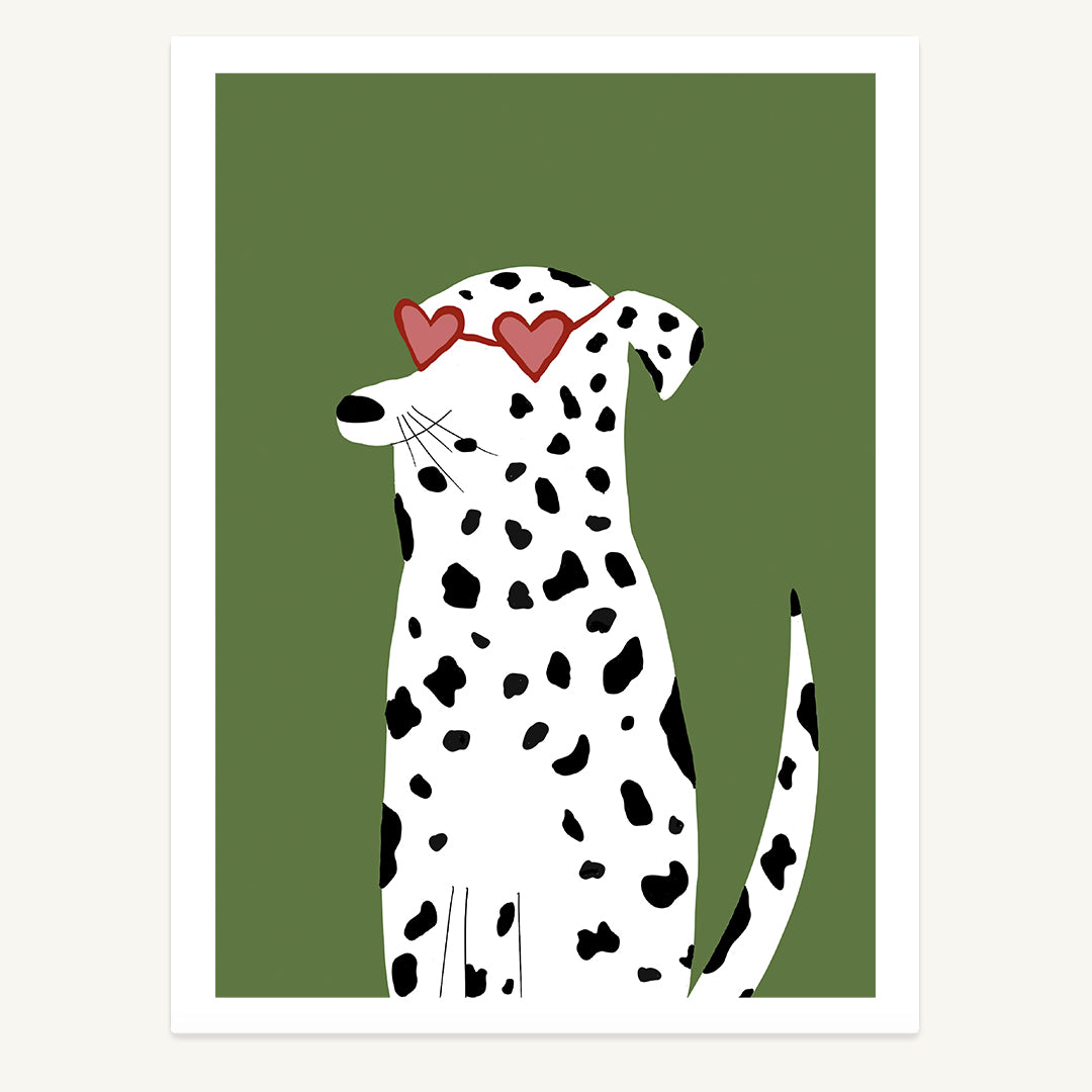 Dalmatian Heart Print