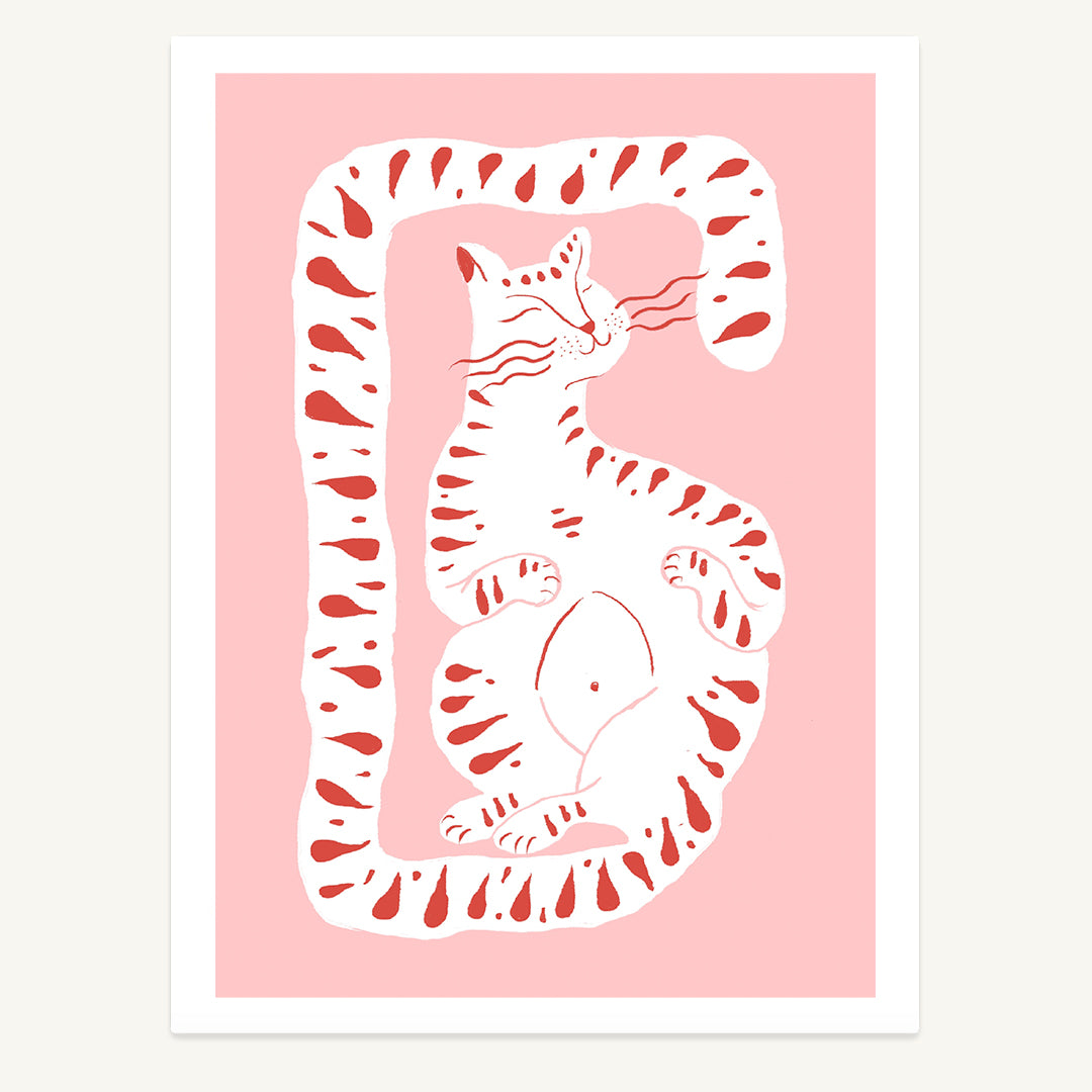 Long Tail Cat Print
