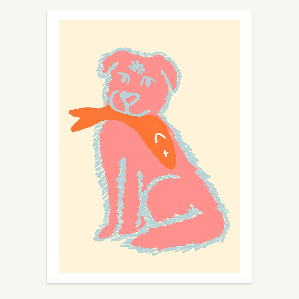 Dog & Fish Print
