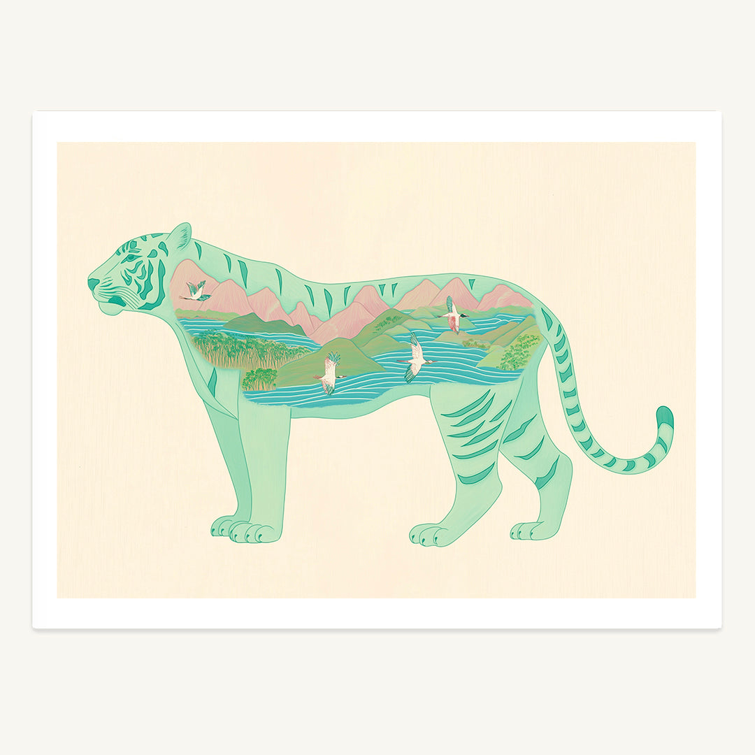 Landscapes & Leopards Print