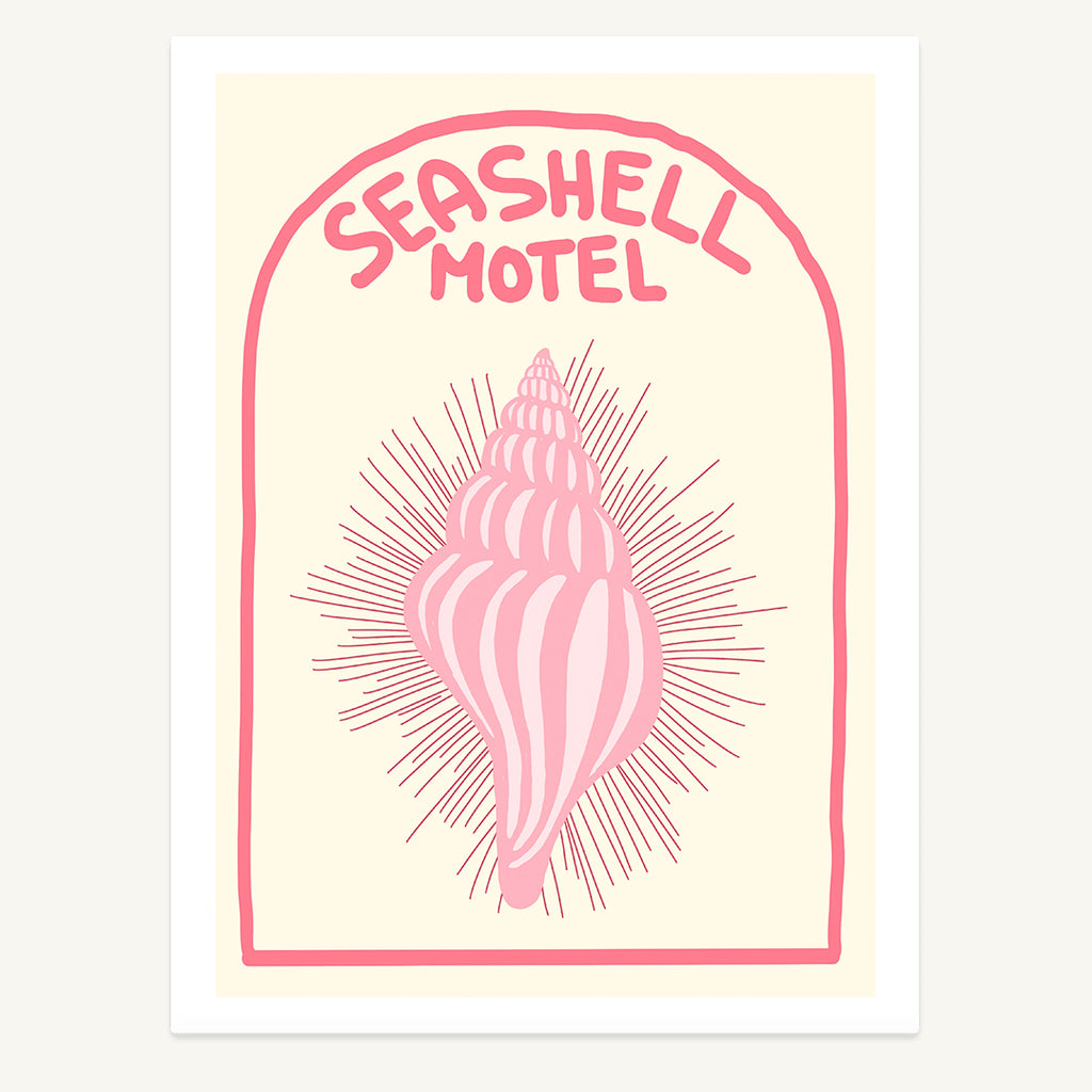 Seashell Motel Print