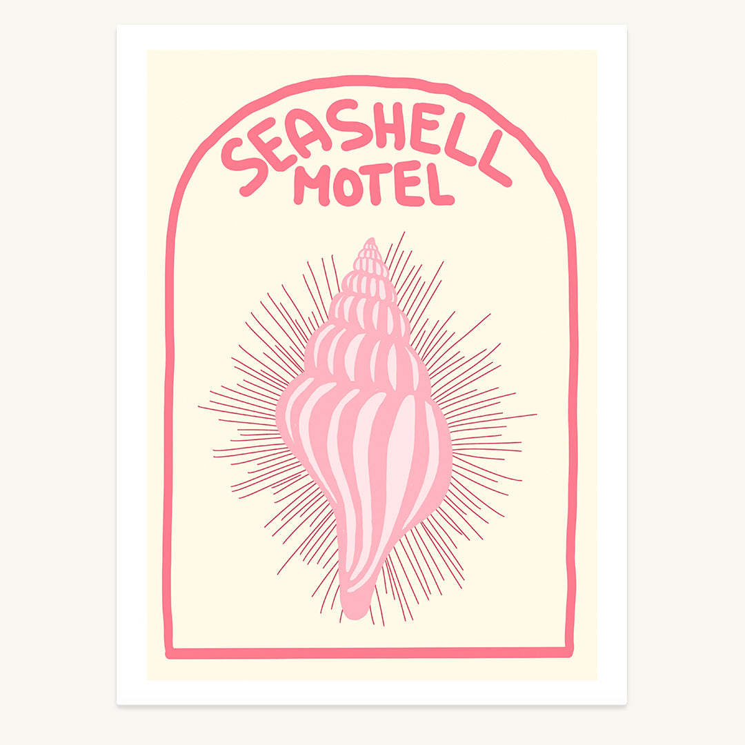 Seashell Motel Print