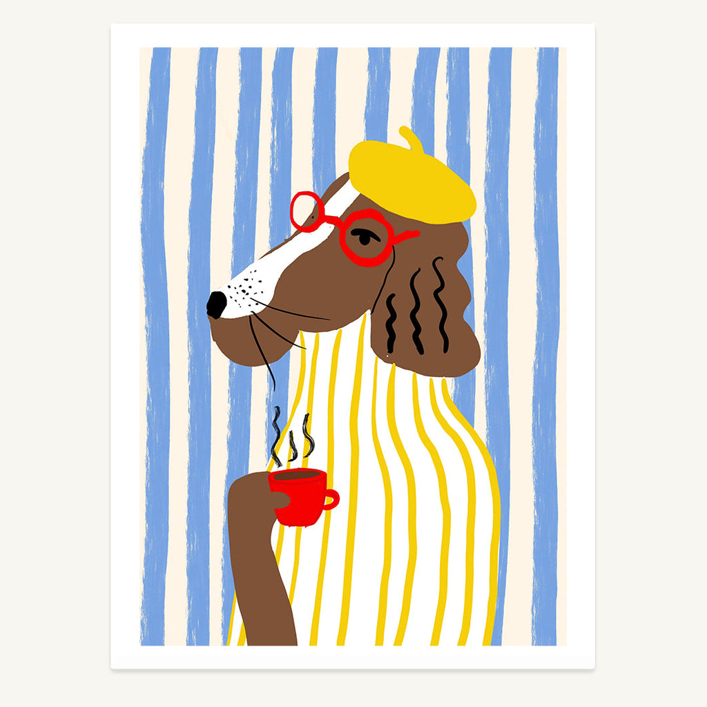French Dog Print