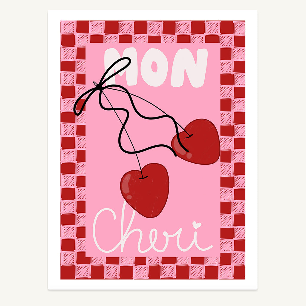 Mon Cheri Cherry Print