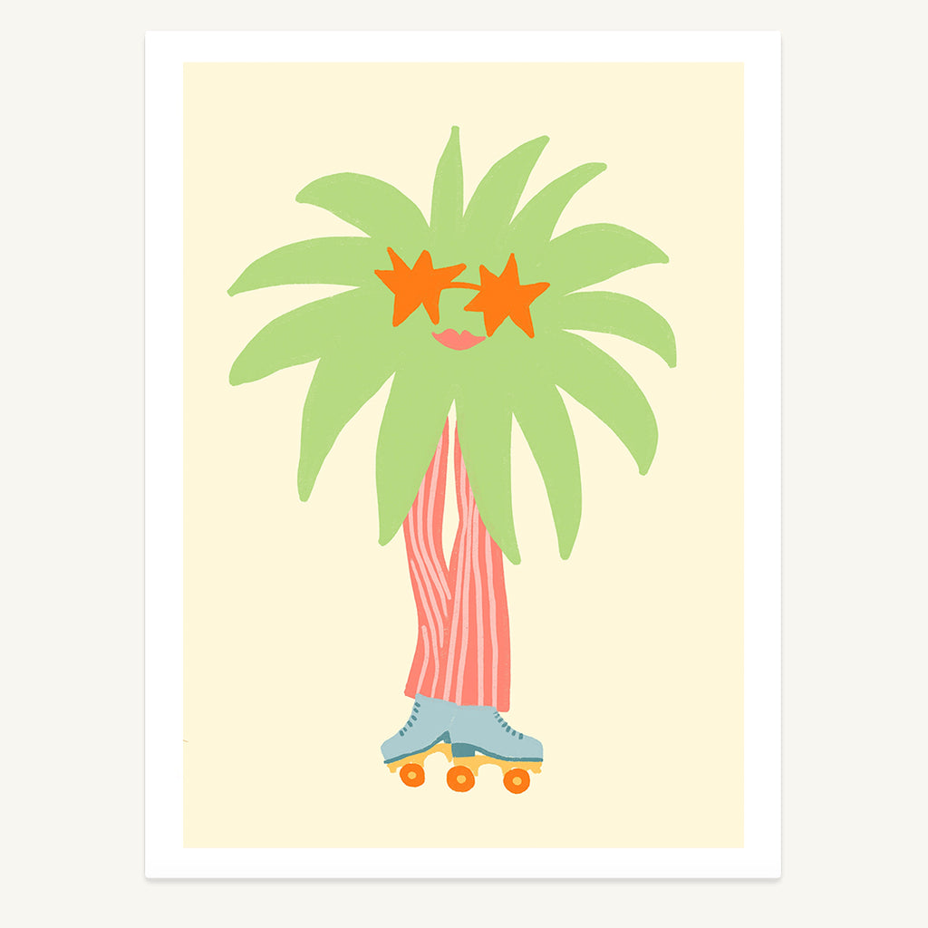 Palm Tree on Skates Print