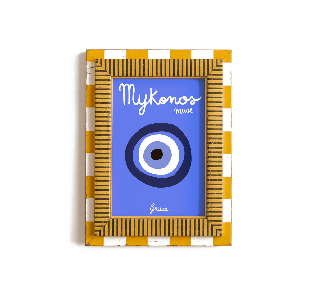 Mykonos City Print