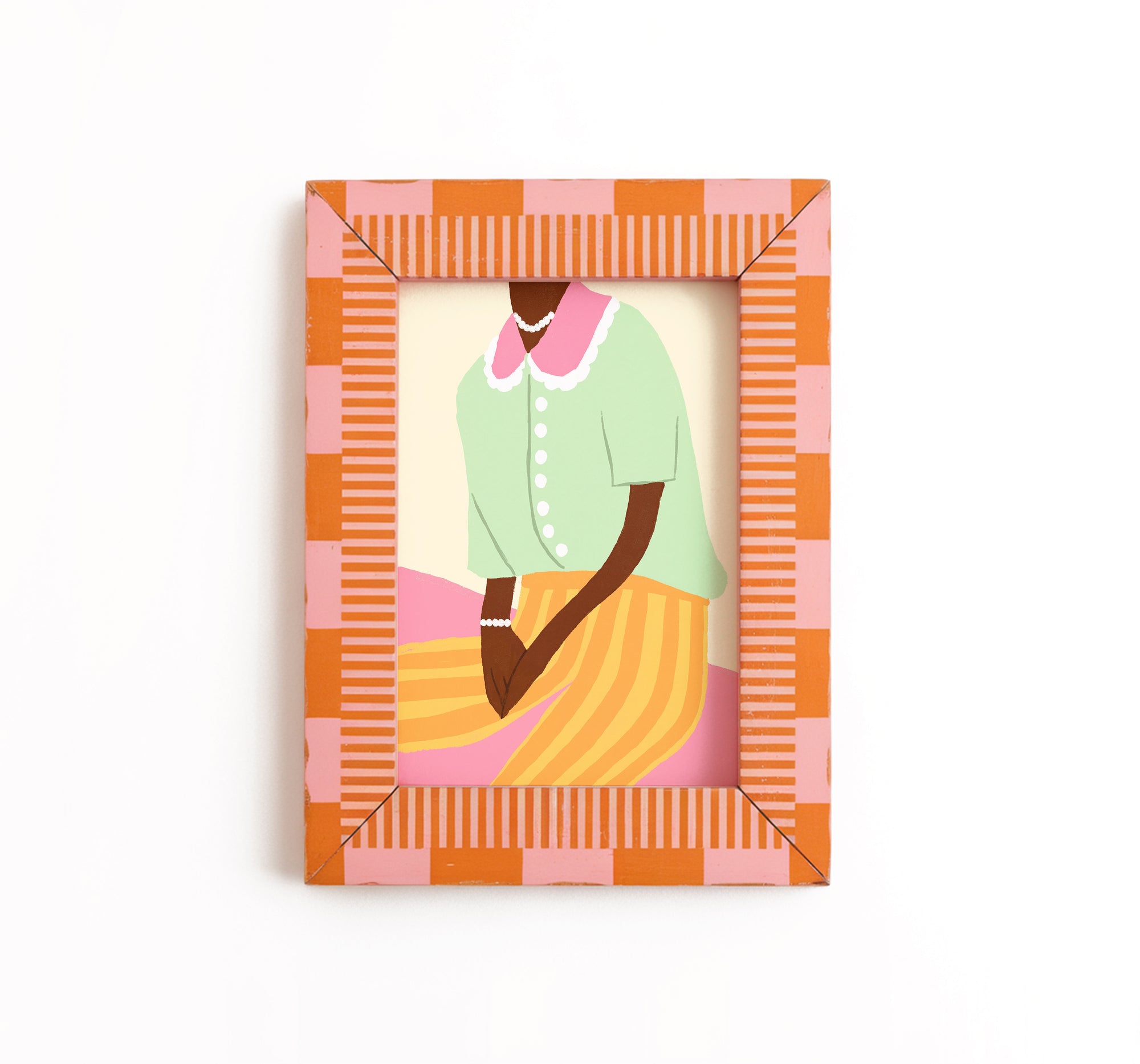 Green Cardigan Print