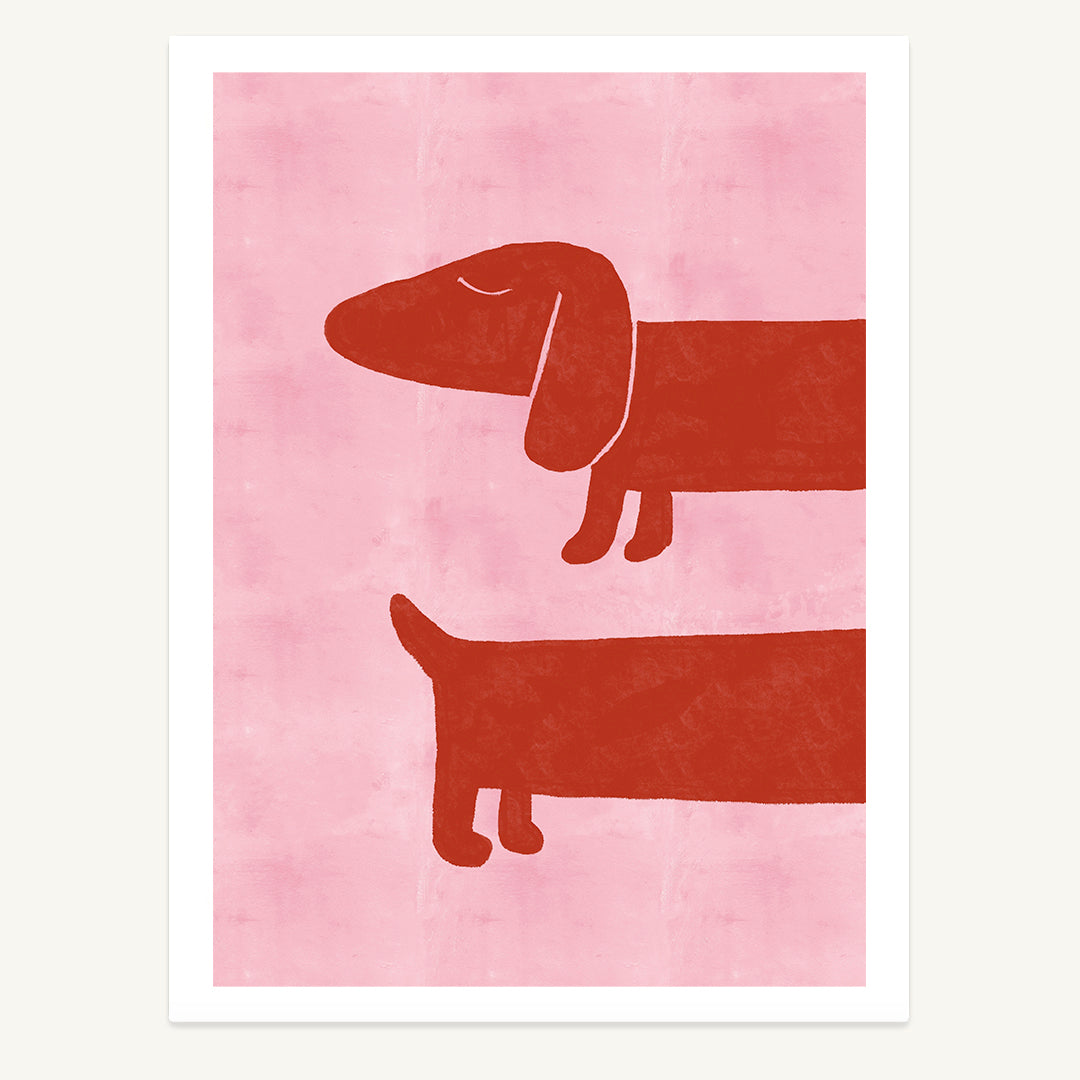 Two Dachshunds Print