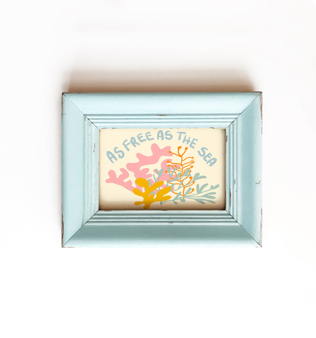 Free as The Sea Print