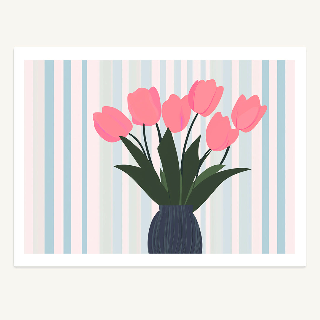 Pink Tulips Print