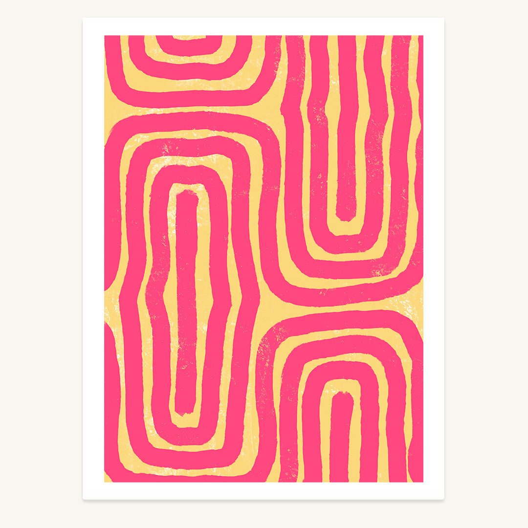 Wavy Pattern Print