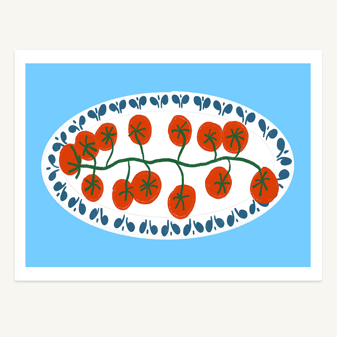 Tomato Plate Print