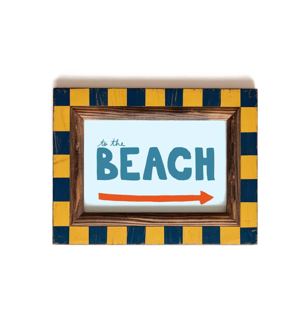 To The Beach Print