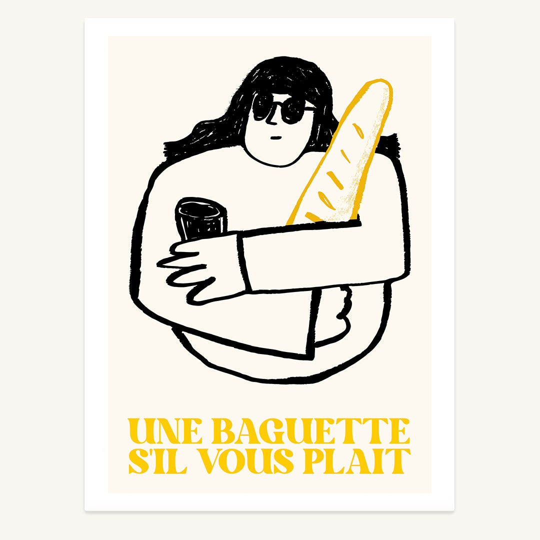Une Baguette Print