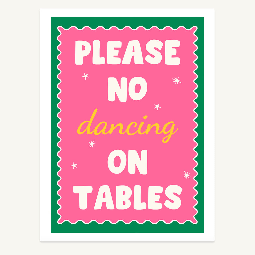 No Dancing Print