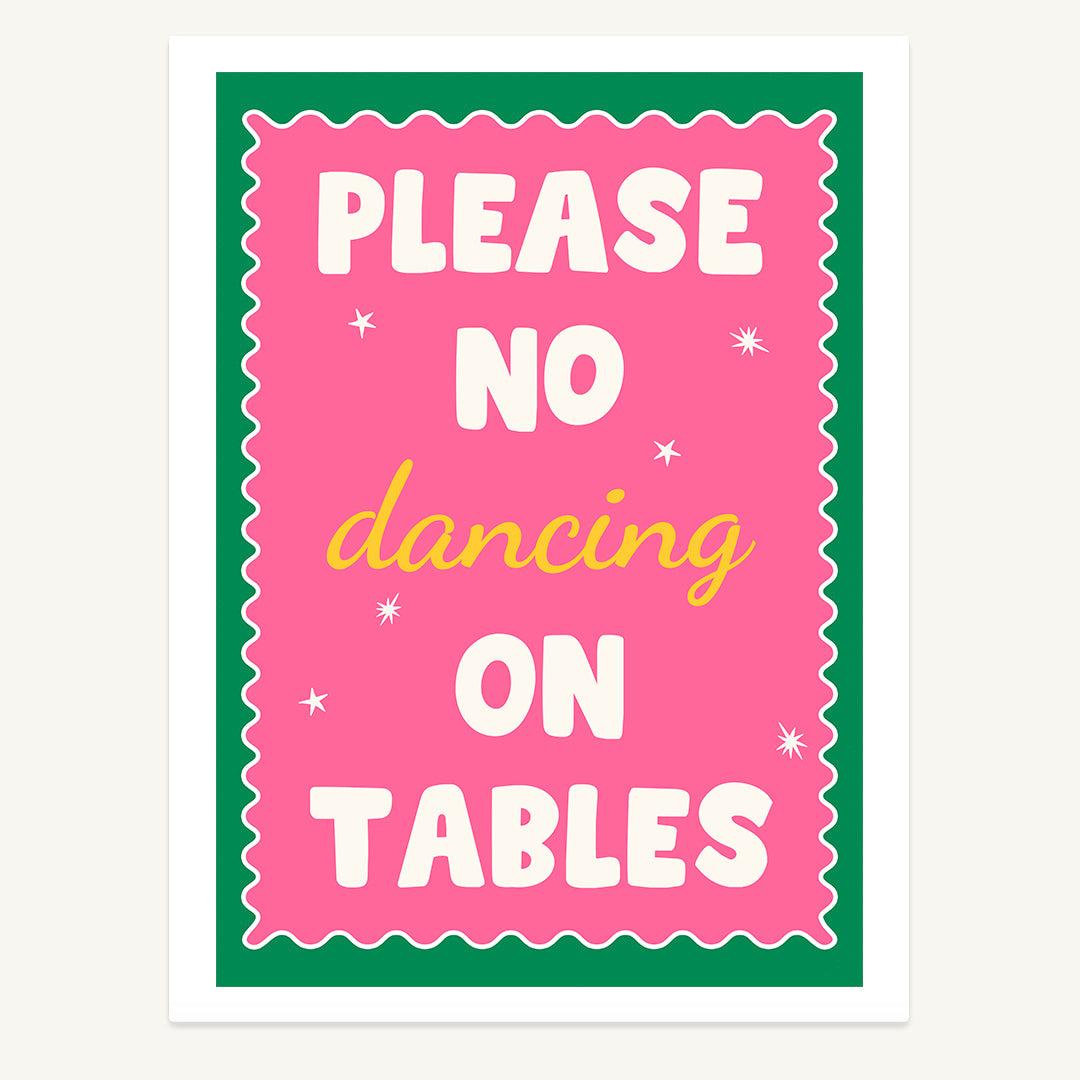 No Dancing Print