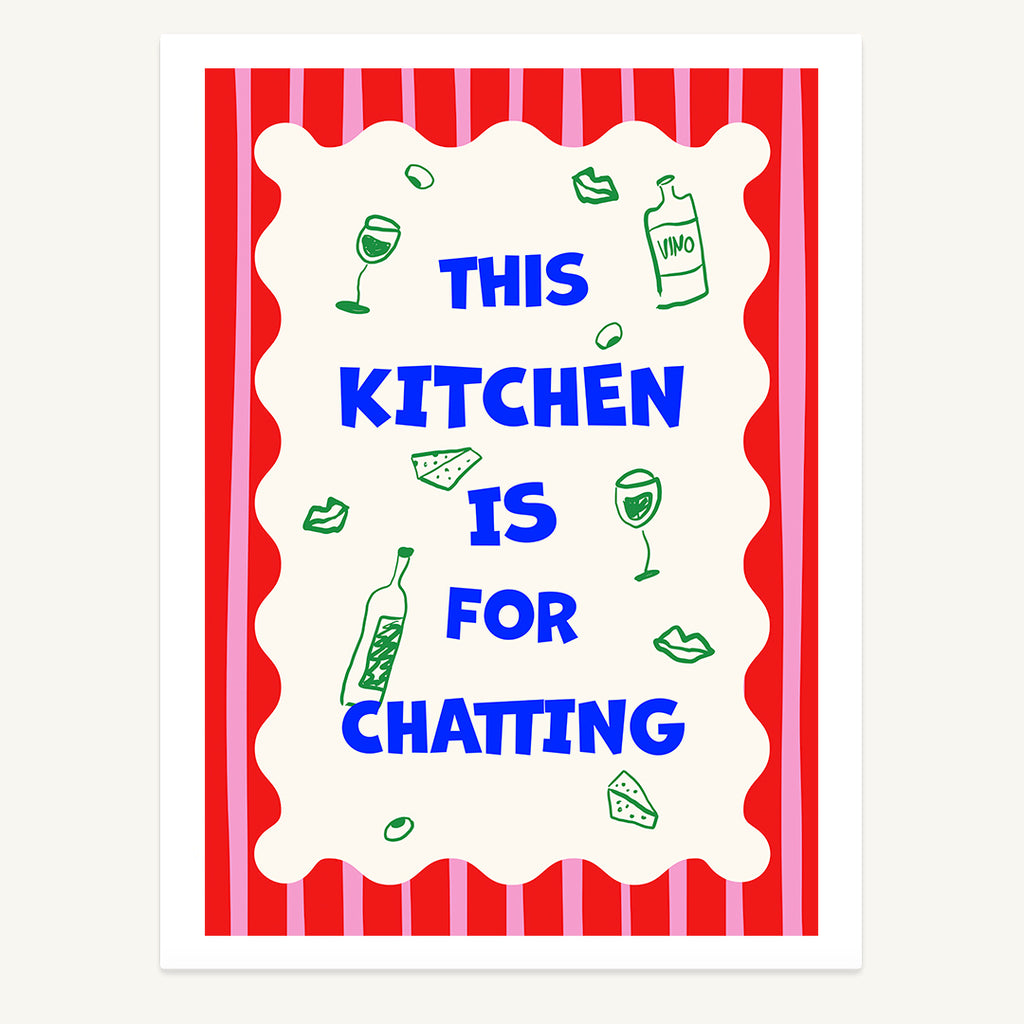 Chatty Kitchen Print