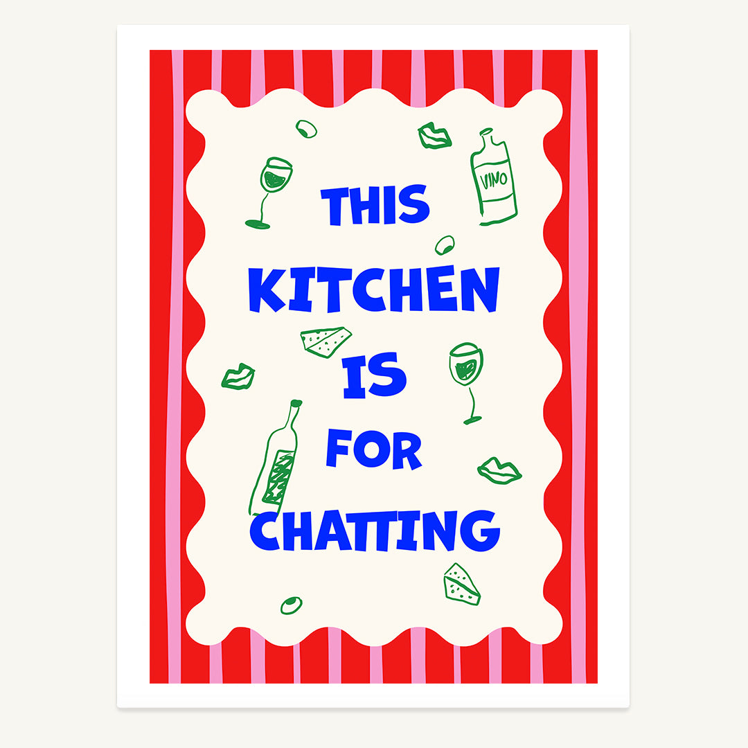 Chatty Kitchen Print