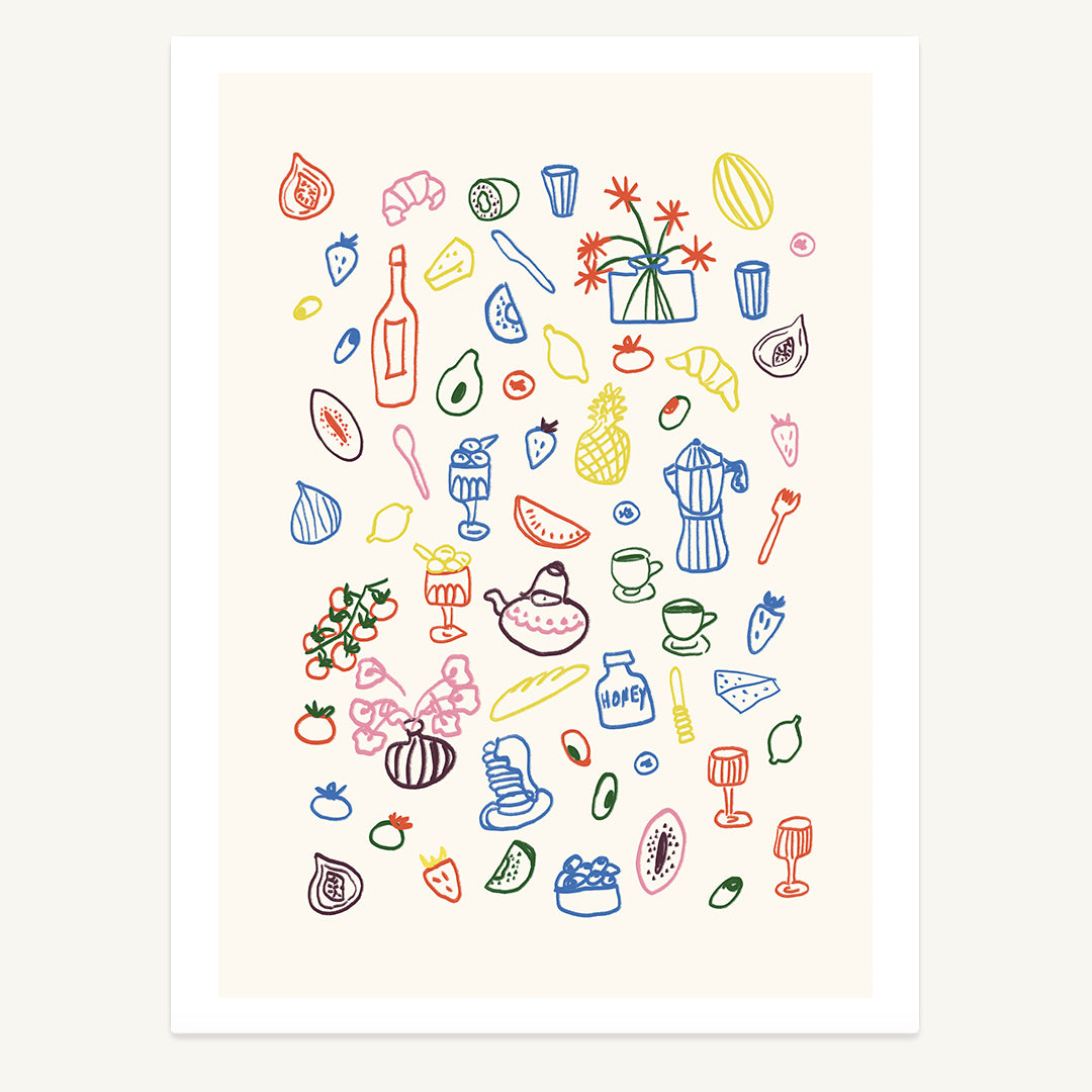 Picnic Pieces Print
