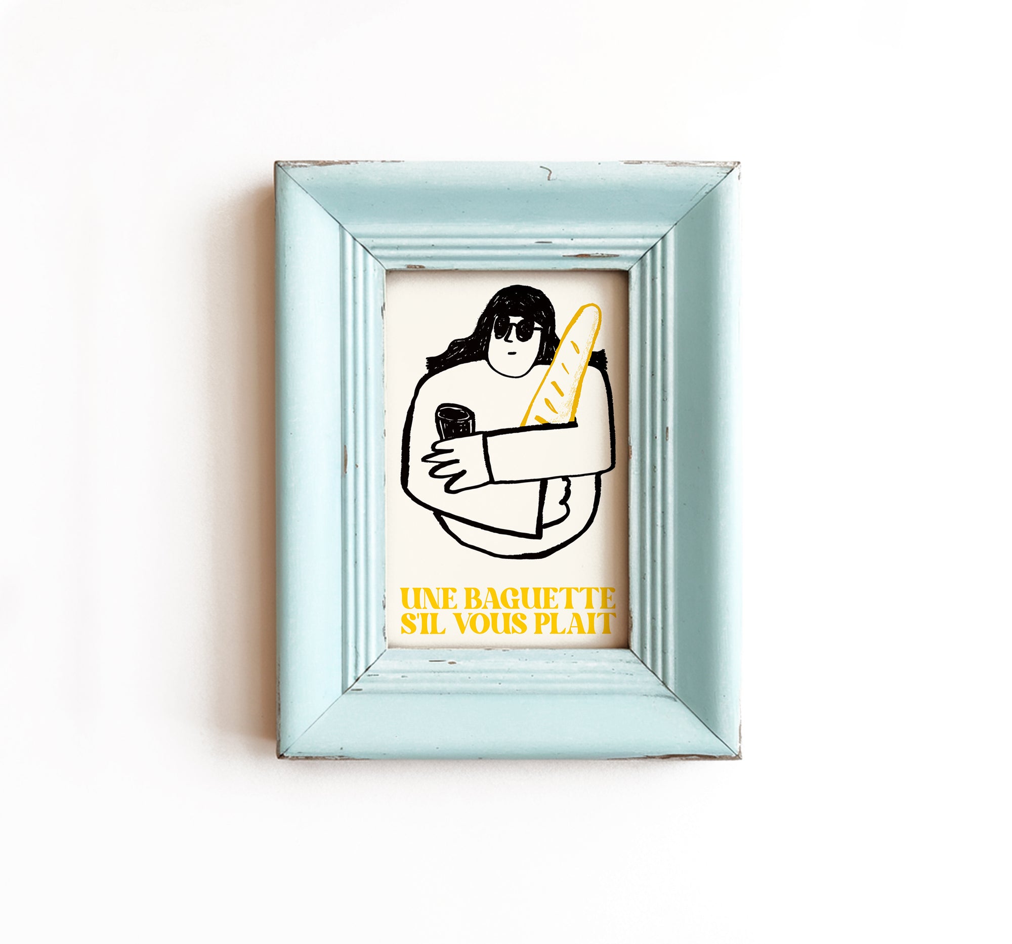 Une Baguette Print